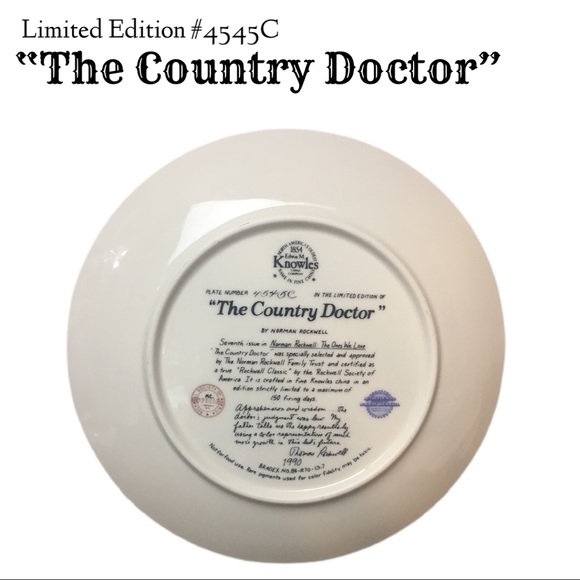 LIMITED EDITION “THE COUNTRY DOCTOR” Collectors - Picture 2 of 5
